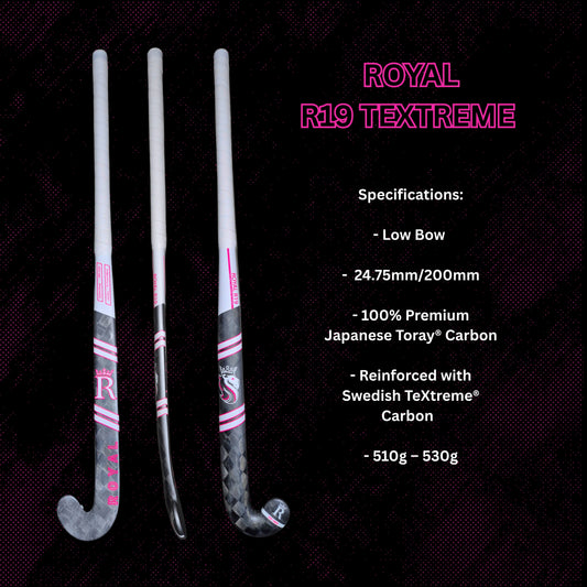 ROYAL R19 TeXtreme | Field Hockey Stick 100% Carbon | Royal Hockey SA