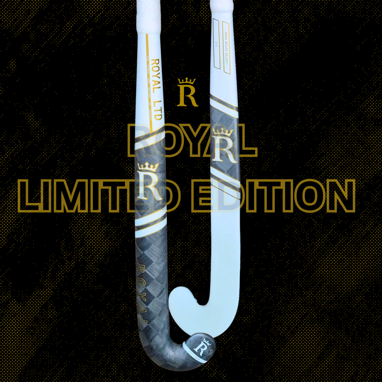 ROYAL Limited Edition Hockey Stick White Face | Free Grip & Free Limited Edtion Glove